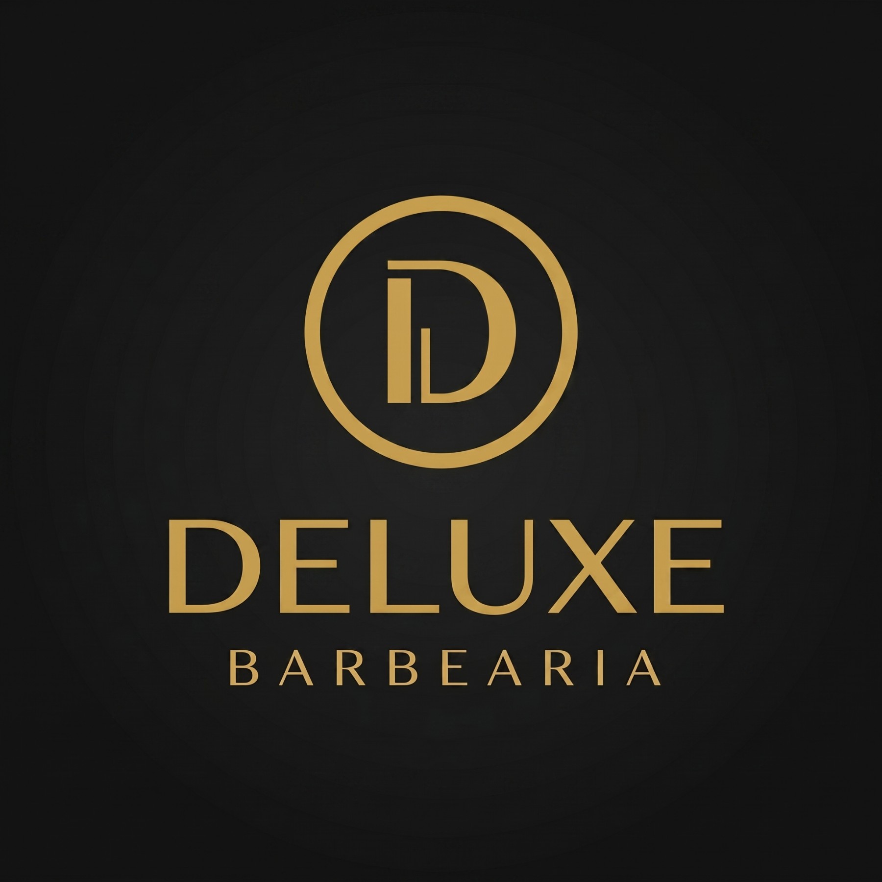 Lockup empilhado da Deluxe Barbearia