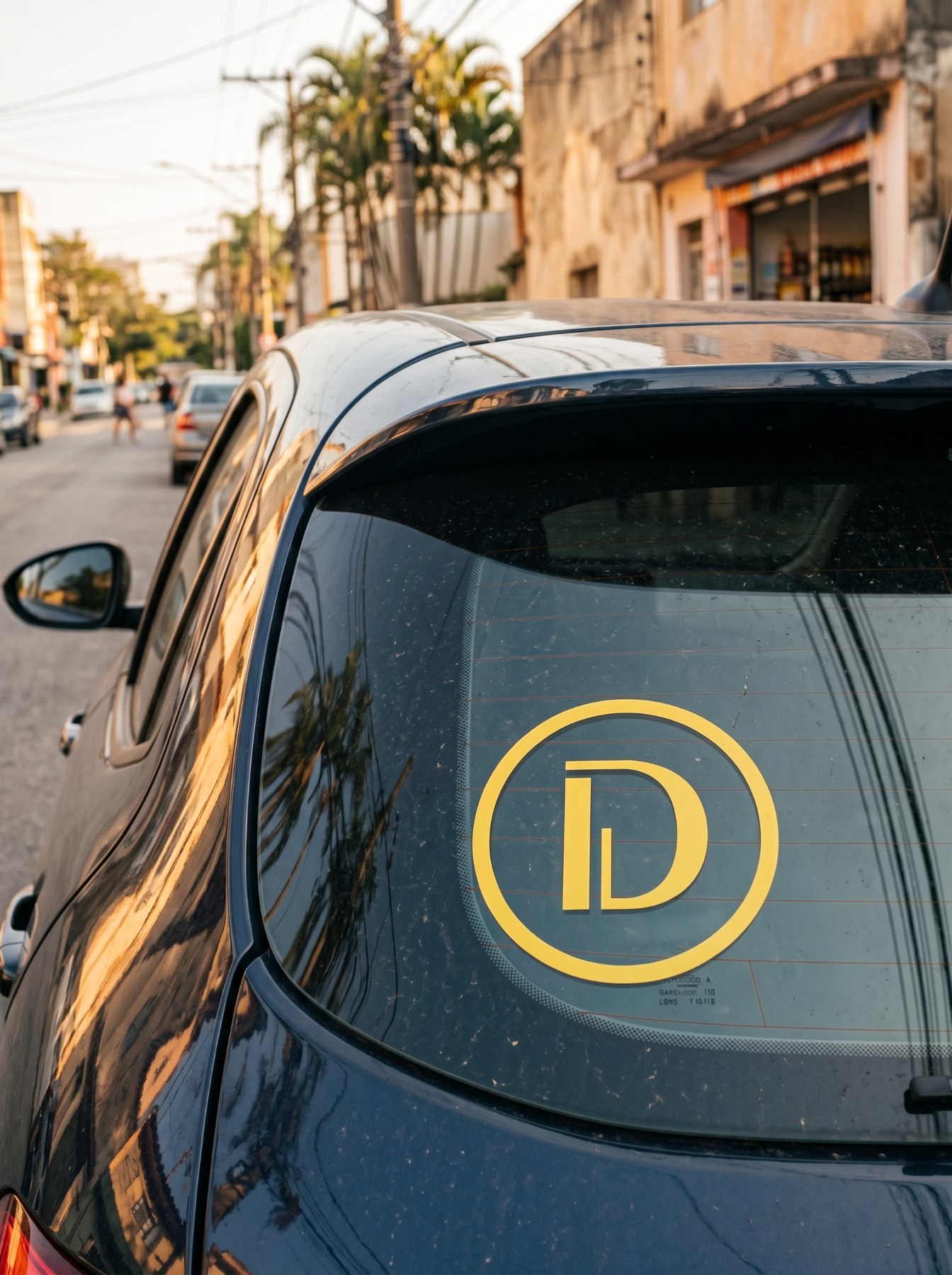 Adesivo da Deluxe no carro