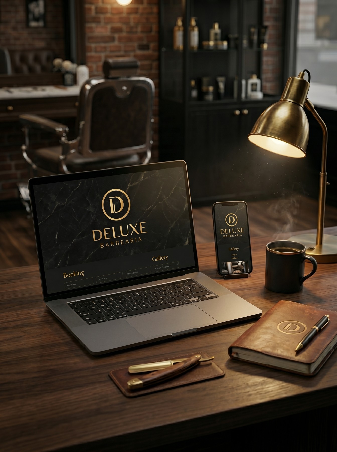 Site da Deluxe Barbearia